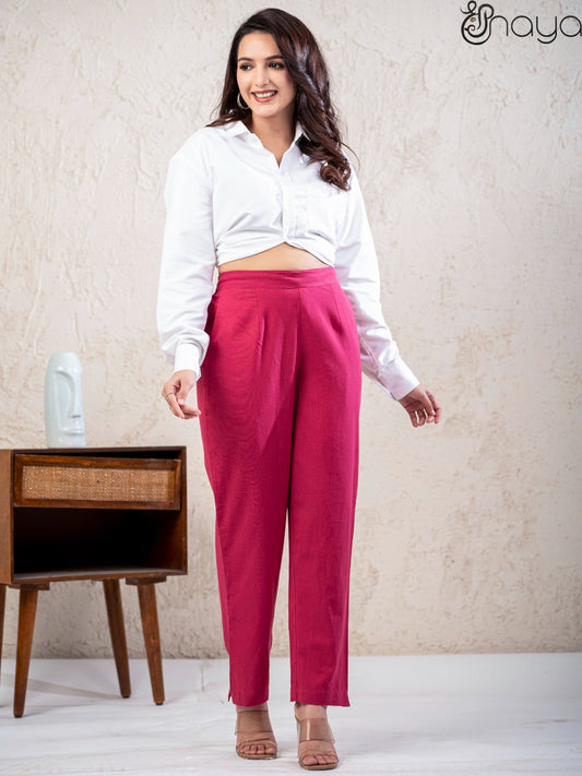 Rose Linen Pants