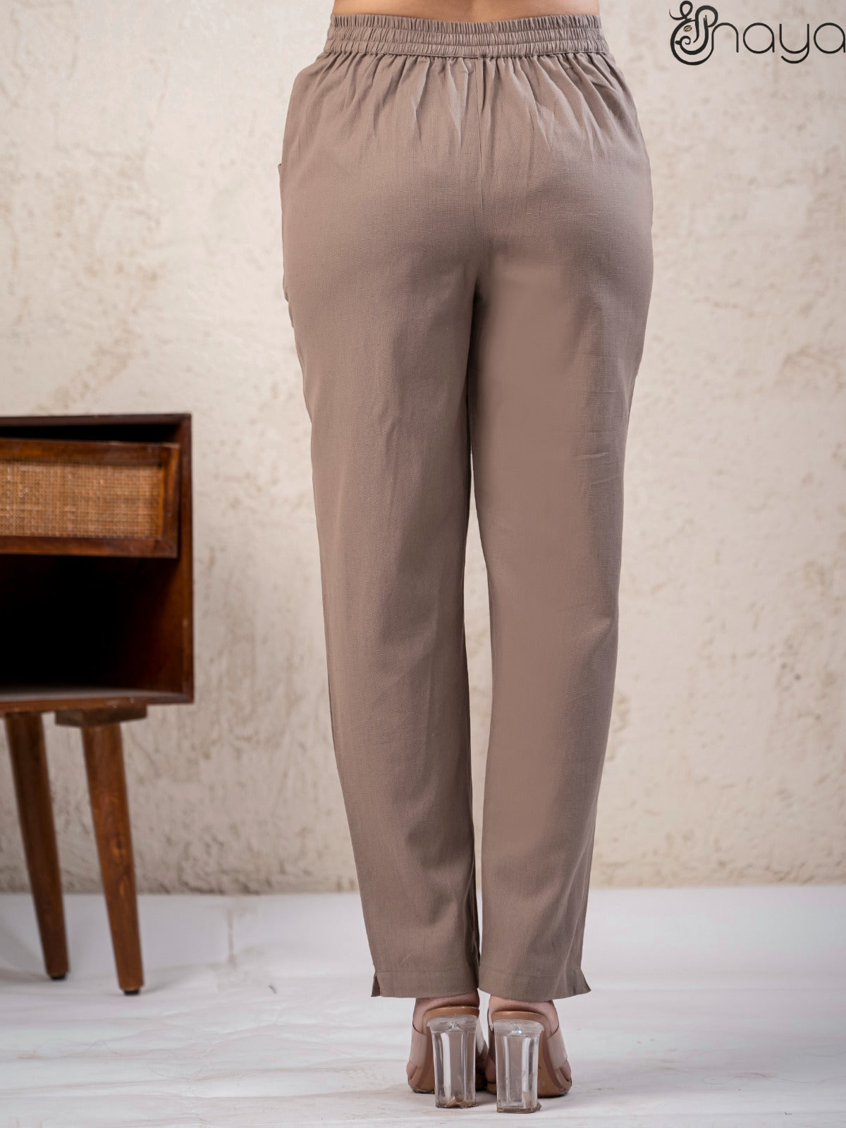 Cement Grey Linen Pants