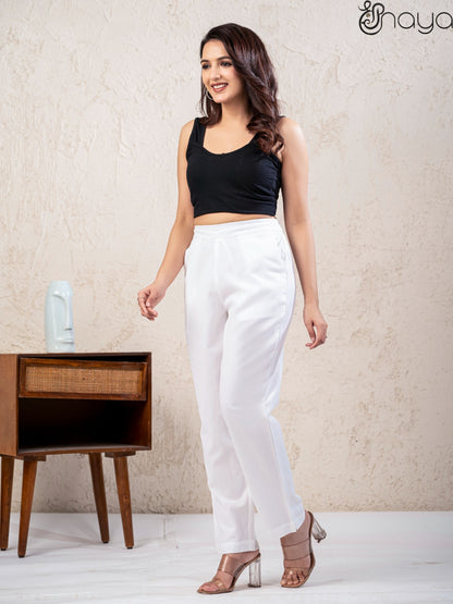 White Linen Pants