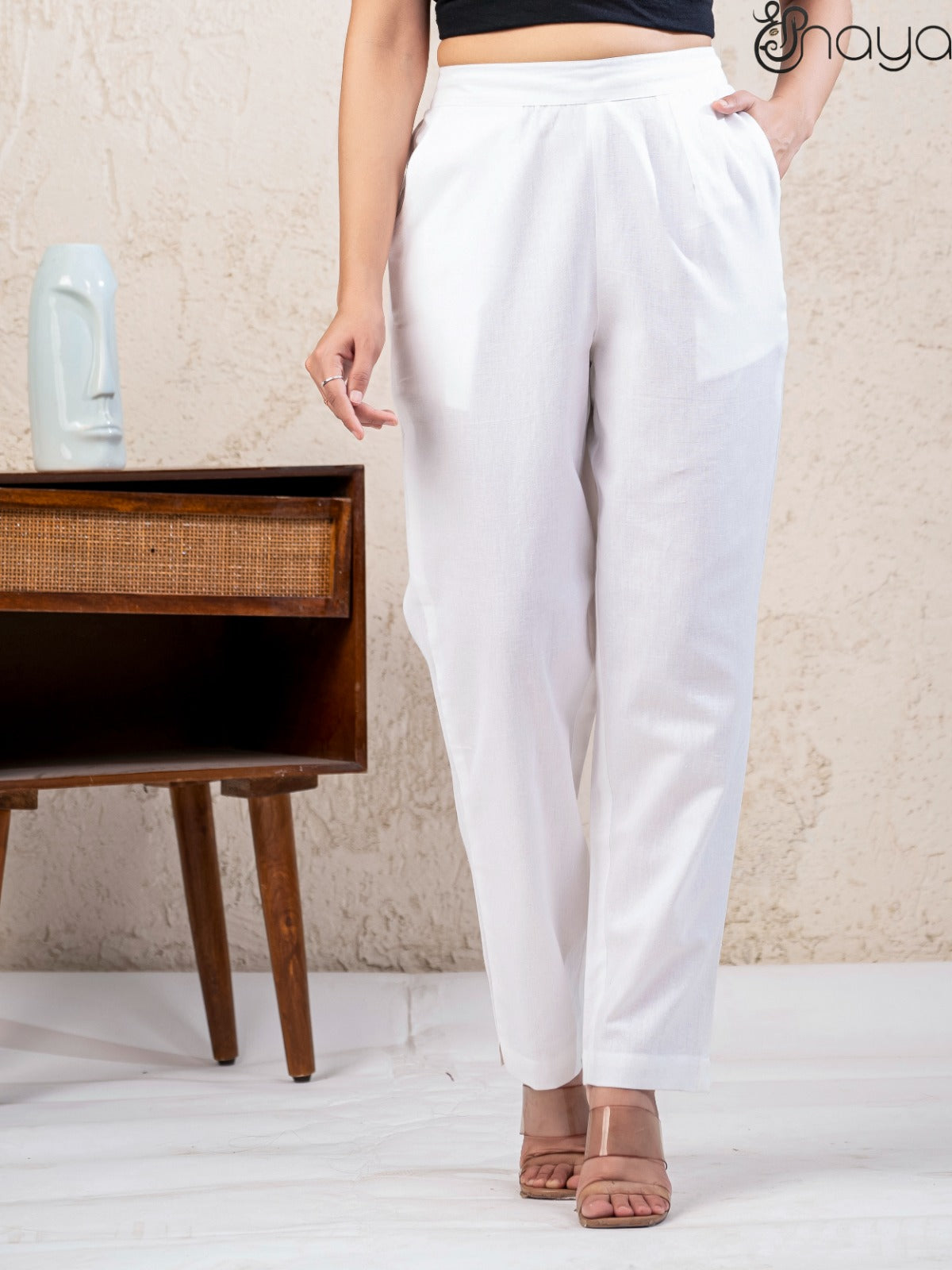 White Linen Pants